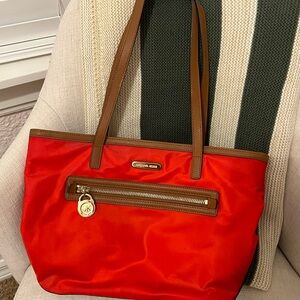 Michael Kors Red Tote Bag